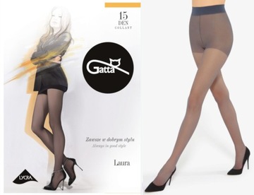 Rajstopy klasyczne Gatta Laura 15 den- r. 2 jeans