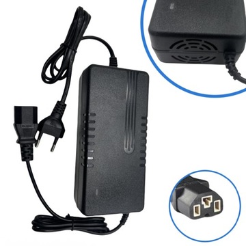 48V 2A ŁADOWARKA ZASILACZ DO SKUTER HULAJNOGI ELEKTRYCZNEJ ROWERU