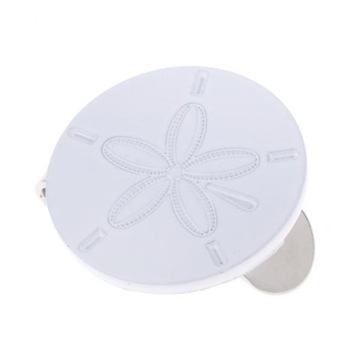 2xSturdy Alloy White Flower Magnetyczna czapka z daszkiem 2 szt