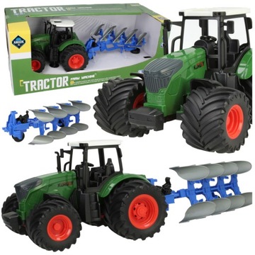 БОЛЬШОЙ ТРАКТОР ТРАКТОРНАЯ СЕЛЬСКОХОЗЯЙСТВЕННАЯ МАШИНА С ПЛУГОМ ПОДВИЖНЫЕ ЭЛЕМЕНТЫ КОЛЕСА XXXL