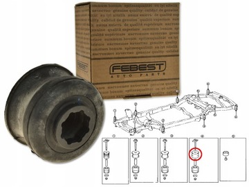 TOYOTA LAND CRUISER 120 02-09 PODUSZKA TULEJA RAMY