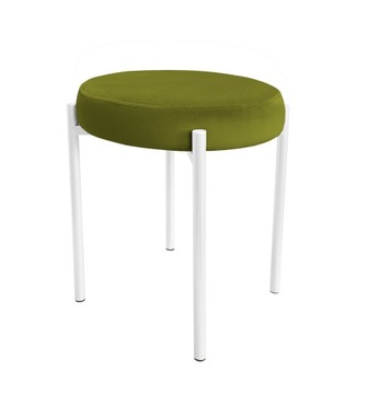 TABORET DIOR STOŁEK LOFT metal podstawa biała BL75