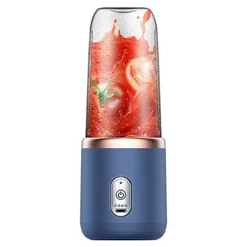 Соковыжималка, 400 мл, 6 лезвий, USB-перезаряжаемый ПИЩЕВОЙ МИКСЕР TRAVEL BLUE