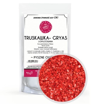 Truskawka grys liofilizowana owoce suszone 20g