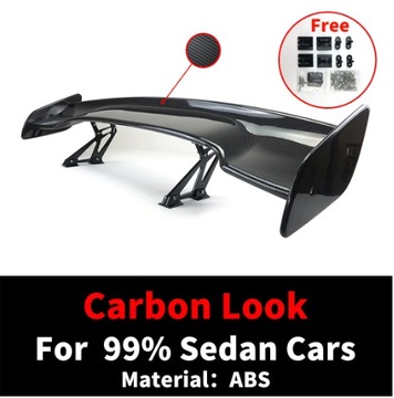 ЗАДНИЙ СПОЙЛЕР УНИВЕРСАЛЬНЫЙ УГЛЕРОДНЫЙ УЗОР ГЛЯНЦЕВЫЙ ЧЕРНЫЙ УГЛЕРОДНЫЙ 145см