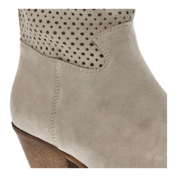 Бежевые сапоги Simen, модные женские ковбойские сапоги