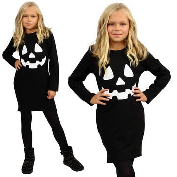 Sukienka HALLOWEEN Straszna MINKA Tunika TUBA 140