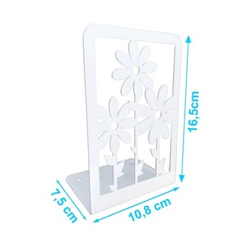 Белая подставка для книг FLOWER + БЕСПЛАТНО