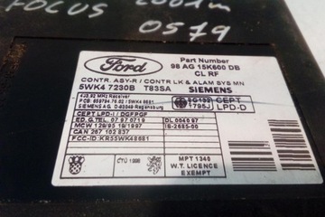 MODUL POHODĚ FORD FOCUS II (DA_, HCP) 98AG15K600DB 1.8L DIESEL 80KW 2001