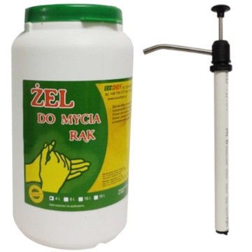 Pasta BHP do rąk, ŻEL, 4 l, LEO, z dozownikiem