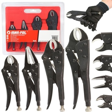 ZESTAW SZCZYPIEC ZACISKOWYCH ZACISKOWE 4 SZTUKI 5