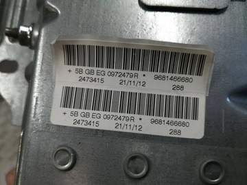 PEUGEOT RCZ ULOŽENÍ AIRBAG SPOLUJEZDCE 968146668