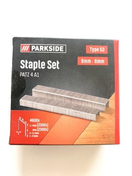 PARKSIDE Zestaw zszywek TYP 53 , 6mm , 8mm, 4600 SZT PATZ 4 A1