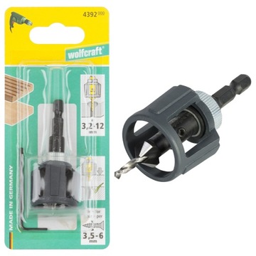 WOLFCRAFT WF4392000 NAWIERTAK Z FAZOWNIKIEM 2 W 1