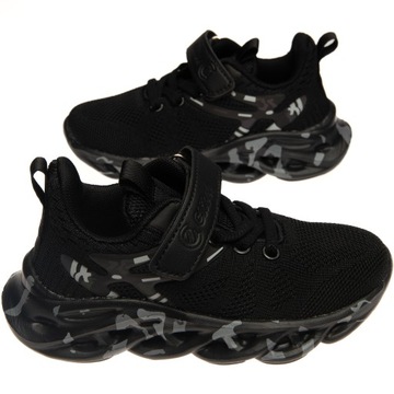 CLIBEE BUTY SPORTOWE CHŁOPIĘCE CZARNE SIATKI RO 34