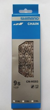 Łańcuch rowerowy Shimano CN-HG93 9 114 ogniw+pin