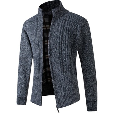 2023 New Men's Sweaters Autumn Winter Warm Zipper