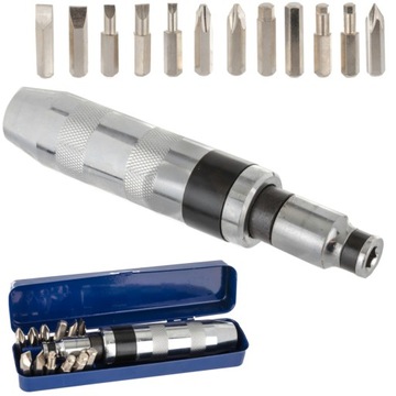 ОТВЕРТКА УДАРНАЯ ОТВЕРТКА ДЛЯ НАТЯЖКИ + НАБОР ИЗ 13 БИТ