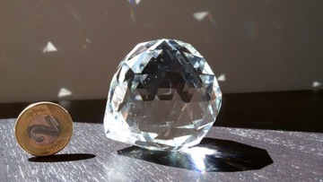 ХРУСТАЛЬ, ХРУСТАЛЬНЫЙ ШАР, КУЛОН, 5 СМ