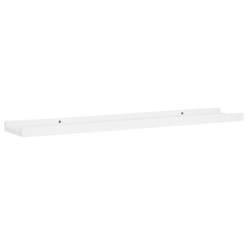 Полиці настінні для фото, 2 шт., білі, 80x9