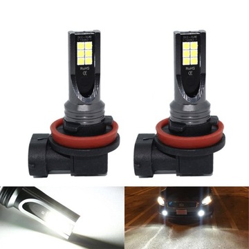 H8/H11 Светодиодная лампа 80Вт 360° 4000лм противотуманные фары 6500К 2 шт.