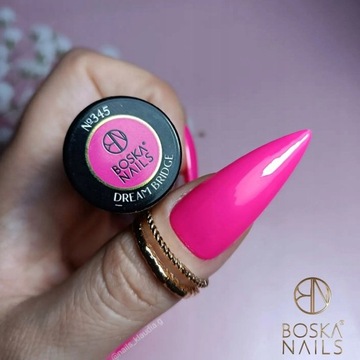 Boska Nails Розовый гибридный лак для ногтей 6 мл Dream Bridge 345