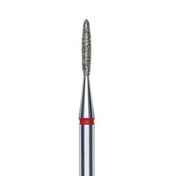 STALEKS Frez diamentowy płomyk czerwony 1.4x8mm