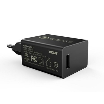 XTAR QC USB зарядное устройство 3.0 AC/5В/9В/12В 3А черный