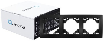 РАМКА QUADRA TRIPLE ЧЕРНАЯ МАТОВАЯ ПРЕМИУМ МАТОВАЯ