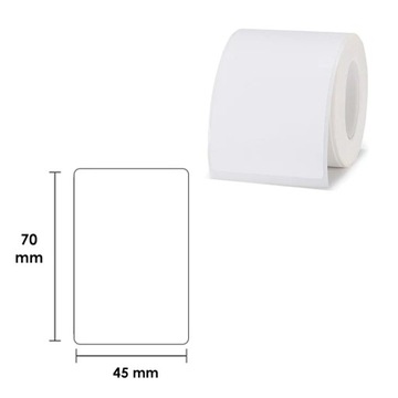 NIIMBOT Etykiety Naklejki Biały 45х70 mm 110 szt do B21, B3S, B1