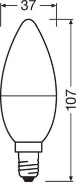 Светодиодная лампочка E14 5,5W Osram RGBW Pilot Dim
