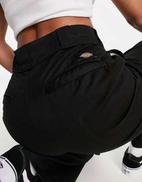 Dickies Czarne spodnie z szerokimi nogawkami W30