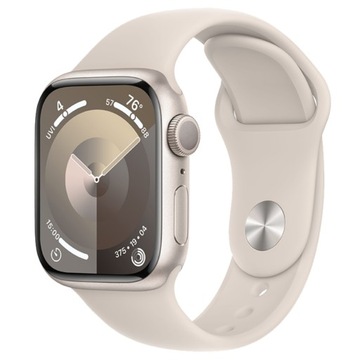 Apple Watch 9 41mm GPS Aluminium Starlight Księżycowa Poświata JAK NOWY