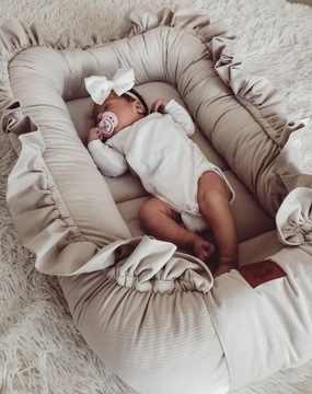 INFANTILO BABY COCOON БАРХАТ С РЮШАМИ