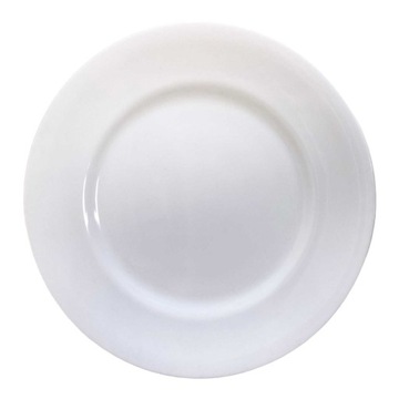 PORCELANA TALERZ PŁASKI GŁADKI 26 CM BIEL