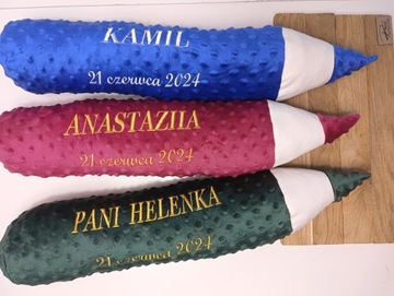 Ołówek poduszka kredka pasowanie ucznia