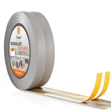 Listwa taśma wykończeniowa samoprzylepna szary PCV 30x30mm 15m