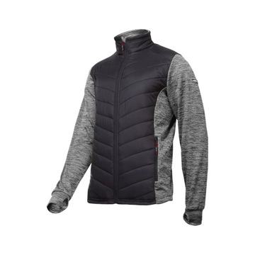 BLUZA OCIEPLANA SZARO-CZARNA, 