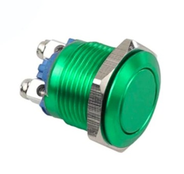 PRZYCISK przełącznik na panel 16mm metalowy 230v