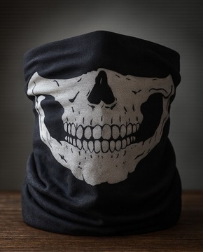 БАЛАКЛАВА БАНДАНА ШАРФ-БАНДАНА Многофункциональная маска Череп Теплый 45х25см