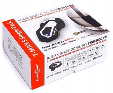 ИНТЕРКОМ НА 6 ЧЕЛОВЕК BLUETOOTH FREEDCONN T-MAX S V3 PRO