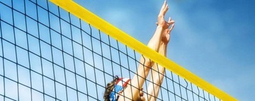 ПРОФЕССИОНАЛЬНАЯ СЕТКА ДЛЯ ПЛЯЖНОГО ВОЛЕЙБОЛА 8,5 x 1М СИНАЯ + АНТЕННЫ