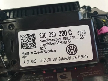 VOLKSWAGEN TAIGO 2023R 1.5 TSI PŘÍSTROJOVÁ DESKA BUDÍKY