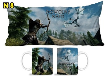 ПОДУШКА ДЛЯ КРУЖКИ SKYRIM FINALLY AWAKE + посвящение N5