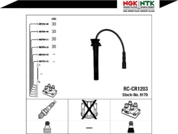 Кабели зажигания ngk rc-cr1203 chrysler voyager