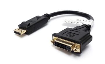 LINDY 41004, адаптер DisplayPort to DVI-D DUAL LINK