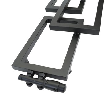Привлекательный оконный радиатор черный 111x36 Wonder