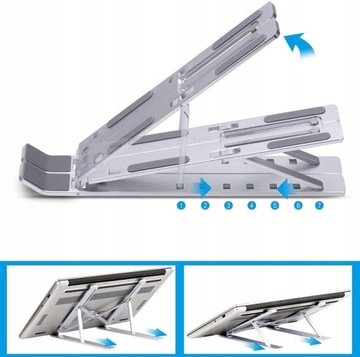 Складная подставка VAZIO, алюминий, СЕРЕБРЯНЫЙ для ноутбука MacBook iPad (N29-3-S)