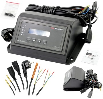 Sterownik do kotła pieca z podajnikiem 2 pompy C.O. CWU Termostat IE-70 V2