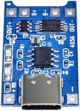 Зарядное устройство SUPER для TP4056 USB-C Li-Ion, протеин.